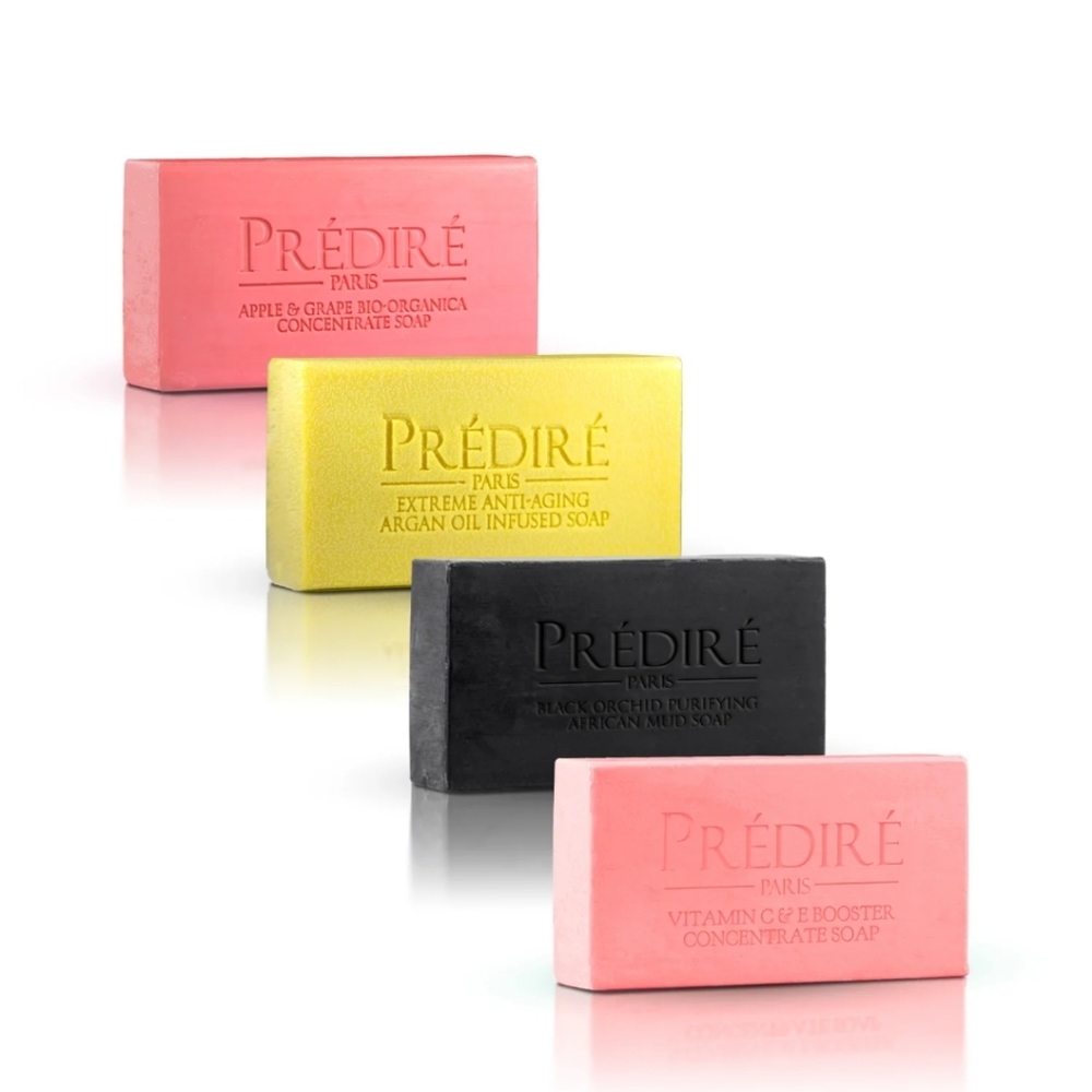 NIB $140 4pc Predire Paris Luxury Soap Collection Anti-Bacterial Soap - Picture 6 of 8